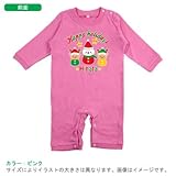 BabyChips ハッピーホリディ(名入れ長袖ベビーロンパース) 80 ピンク