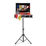 【手品 マジック】多機能 アルミキャリーケース マジックテーブル マジックボックス ステージマジック 手品用カバン トランク テーブル 三脚 ストリートマジック手品道具 (黒)