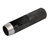 uxcell ベルト中空パンチ 穴開け器 穴パンチ ハンドツール レザーガスケットストラップ メタル ブラック