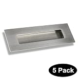 長方形キッチンキャビネットRecessedスライドドアハンドル指Pulls Flush 304 #ステンレススチール6 "長 5pack HM018SS-5Pack