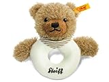 シュタイフ おやすみクマちゃん グリップトイ ブラウン 12cm Steiff Sleep Well Grip Toy with Rattle (Beige) 238215 ［並行輸入品］