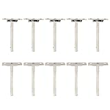 KINGSO 10pcs ConcealedフローティングシェルフブラケットブラインドシェルフサポートInvisibleハードウェア壁マウントfor DIYカスタム木製シェルフ 5inch KINGS