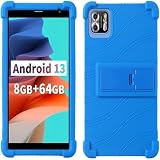 LANHOMEX For VASOUN Tab8/ PRITOM L8(B8)/ NEWISION L8タブレットケース8インチ，柔らかいシリコン製カバーです，耐衝撃性，VASOUN Tab 8/ PRITOM B8/ NEWISION L8カバーケース，調節可能なブラケットです，着用が簡単な，子供用保護ケースです。 (濃紺)
