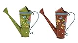 Deco 79 58539 Metal Watering Can (Set of 2) Assorted 15 x 13 [並行輸入品]