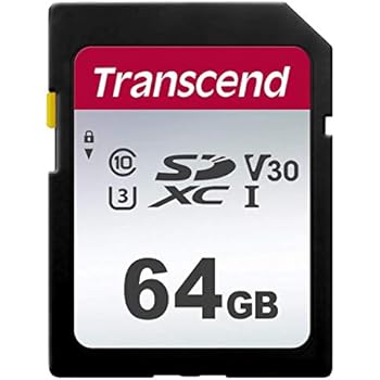 Transcend SDカード 64GB UHS-I U3 V30 対応 Class10 (最大転送速度95MB/s) 5年保証 TS64GSDC300S-E【Amazon.co.jp限定】