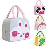 Oiwenjuanh お弁当 保温バッグ 可愛い 動物柄 子ども用 お弁当袋 断熱 軽量 防水 洗える 通勤 通学 収納便利 保冷 保熱 人