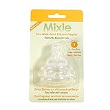 Stage 1, Mixie Wide-Neck Silicone Two Nipples by Mixie [並行輸入品]