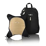 Obersee Rio Diaper Bag Backpack with Detachable Cooler, Black/Sand by Obersee