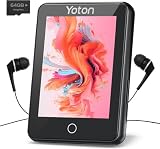 MP3プレーヤー YOTON Bluetooth 5.2 MP3音楽プレーヤー 80GB ストレージ 2.4インチタッチスクリーン HiFi音楽プレーヤー FMラジオアンプ 複数の音楽フォーマットと再生モードをサポート エンターテインメント/勉強に最適 ヘッドフォン付き
