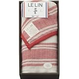 『お返し 快気祝 引き出物 結婚内祝 出産内祝 引越 ご挨拶 内祝などに人気の商品』　フレンチリネン使用　5重織りガーゼひざ掛け　レッド　【のし・包装可】