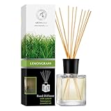 リード ディフューザー レモングラス - レモングラス エッセンシャル オイルを使用したルーム ディフューザー・200ml ・Reed Diffuser Lemongrass・空气清新剂・室内芳香剂・芳香喷雾器・香薰机 ・香棒・ルームフレグランス