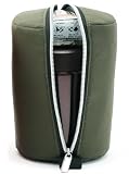 【令和のベストヒット大賞受賞】 スープジャーポーチ 【おにぎりも入る】＆【縦ファスナー式】 保温 保冷 スープジャー 300ml 400ml 500ml 適用 ポーチ (カーキ)