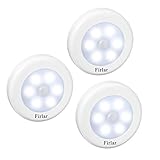 Firlar 薄型 人感 センサー ライト ワイヤレス 感知式 多用途 磁石付き 昼白色 電池式 3個入り