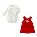 [ミキハウス] MIKIHOUSE 【ミキハウス(ベビー)】うさちゃんのジャンパースカートセット 70-80cm 44-1803-671 赤