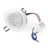 円形の天井埋め込み3W LEDダウンライトは、ウォームホワイトスポットライト