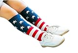 Plus Nao(プラスナオ) キッズソックス ベビーソックス 子供 キッズ ソックス 靴下 くつ下 くつした 子供ソックス ハイソックス 子供靴下 女の子用 男の子用 国旗 アメリカ 柄 シンプル 