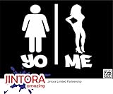 JINTORA ステッカー/カーステッカー - You against me - あなたは私に対して - 110x100mm - JDM/Die cut - 車/ウィンドウ/ラップトップ/ウィンドウ-