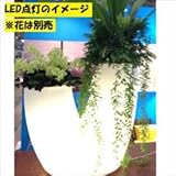 スイコー　回転成形プランター　アリエッタ　Fiorente（フィオレンテ）＋LED　6号鉢×2タイプ ナチュラル＋LED