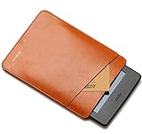 EKStore 【Amazon Kindle Paperwhite Case キンドルケース】シンプル/軽量/専用/質よい/本革 二つバッグレザー スリム ケース カバー　Kindle Paperwhite1/2/3/5/6世代対応 【全3色】 ブラウン