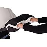 Mightyhand Fleece Stroller Hand Muff Anti-freeze Waterproof Gloves Warmer Winter Gift (Black) by Mig