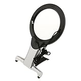 Kesoto 高品質　拡大鏡　デスクトップ　ぶら下げ　趣味用具　読書援助　ハンズフリー　2倍/6倍　首掛けタイプ　LED付き　