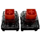 Zjmehty アップグレード Kailh Box V2 レッドスイッチ メカニカルキーボード用 5ピン 40gf リニア/プリルービング/防塵&防水スイッチ (10個、ボックスV2レッド)