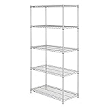 ドウシシャ メタルラック本体 脚部変更:三角プレートアジャスター仕様/-0.3cm 段数:5 スチールラック、メタルラック、オーダーラック SR45450000180EEXX-5 5台入