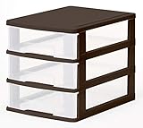 サンコープラスチック 収納引き出し ストッキー SC-403 ブラウン 約幅26.4×奥行34.9×高さ28.1cm 451873