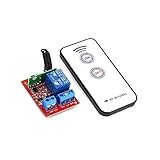 Homefunny 12V 1 channal RF ワイヤレスリレーモジュール リモコン付き
