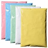 カラーサンド 各200g 桃×水色×黄緑×白×黄の５色セット 細粒（0.2mm程度の粒） Ｇタイプ #日本製