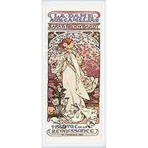 Amazon.co.jp: ポスター アルフォンス ミュシャ 椿姫 額装品