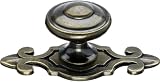 トップノブm28 Britanniaコレクション1 – 1 / 4インチダークアンティーク真鍮Canterbury Cabi、 1 1/4"x1 1/4"x1 1/4" M31 1