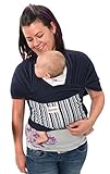 Maman Kangourou Amerigo Stretchy Wrap Baby Carrier, Navy Blue by Maman Kangourou [並行輸入品]