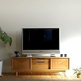 レントリビングボード「スライドウッド扉」【アルダー材】　［TV台 TVボード テレビ台 テレビボード スライドドア］