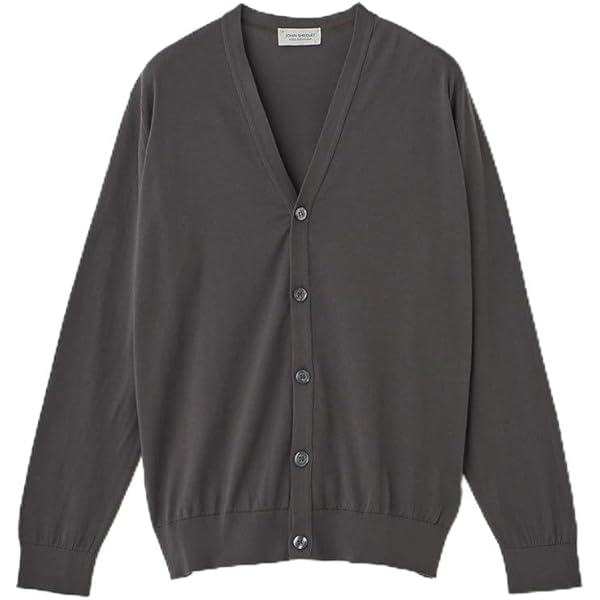 JOHN SMEDLEY 黒 Vネック カーディガン JOHN SMEDLEY（ジョンスメドレー） カーディガン YASMIN MODERN FIT