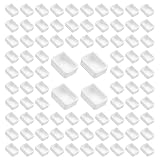 WANDIC 空の水彩絵の具鍋, 100個 DIY水彩油用の白い0.5MLペイント缶