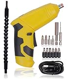 ROZZERMAN 電動ドリル セット ドライバー 充電式 コードレス LEDライト付き 正逆回転可能 V5