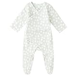 エイデンアンドアネイ ロングスリーブキモノワンピース　ロンパース　長袖 （サイズ：6-9m、カラー：moon dot）30023 Aden+Anais [並行輸入品]