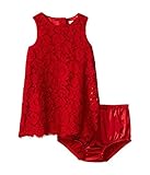 [ドルチェアンドガッバーナ] Dolce & Gabbana Kids ガールズ Lace Dress (Infant) ドレス Bright Red 9-12 Months [並行輸入品]