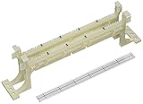 Leviton 41AW1-50 Aw, Label Bracket 110 Horizontal Wire Manager with Legs, One Per Polybag, Ivory [並行
