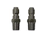Shark Pressure Washers 89222200 Stainless Male Nipple, 1/4-Inch, 2-Pack [並行輸入品]