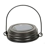 1 X Hanging Solar Lid Light (Rustic Brown) [並行輸入品]