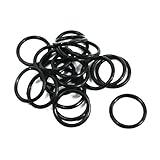 uxcell オイルシールリング　Oリングガスケット　15mm x 1.5mm　機械ブラックラバー　オイルシール　20個