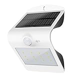 Emopeak 16 LED ソーラーライト 人感センサー付き 広角 夜間自動点灯 玄関入口/屋外照明/防犯照明/軒先/ガーデン/駐車場などに適用（おまけ:2個 3M防水両面テープ）