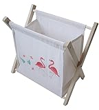 【ノーブランド品】手作り/ハンドメイド マガジンラック インテリア雑貨＜フラミンゴ＞