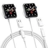 aceyoon アップルウォッチ用 充電ケーブル 2本セット 1m for Apple Watch対応 USB C 磁気充電 USB-A/Type-C変換アダプター付き マグネット式 Series 1-9 / SE/Ultra対応 持ち運び便利