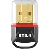 GUROYI Bluetooth 5.4 USBアダプタ 超小型 ブルートゥース子機 PC用/ナノサイズ/Ver5.4/ Bluetoothアダプタ 最大通信距離20m 低遅延 無線 apt-X EDR/LE対応(省電力) Windows 11/10/8.1/8/7(32/64bit)対応