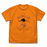 【公式】コスパ ハイキュー!! 烏野高校排球部 アイコンマークカレッジ Tシャツ CALIFORNIA ORANGE XLサイズ