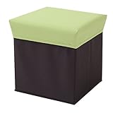 山善(YAMAZEN) 収納ボックススツール (幅29 奥行29) グリーン MSS-C29P(GR/DBR)D