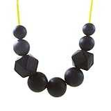 Silicone teething bead necklace for babies & Mommas, 100% safe , BPA free , soft jewelry soothing re